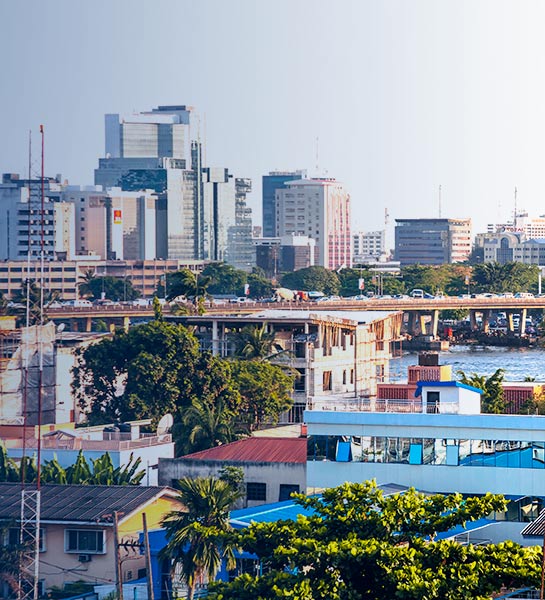 A crowded city similar to ones where Nita Bharti's research takes place